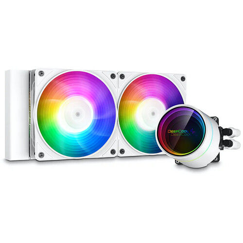 DeepCool CASTLE 240EX A-RGB WH AIO liquid CPU cooler White color