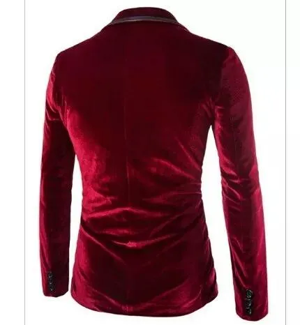 Maroon%20Velvet%20Men%20Casual%20Blazer%20-%20Image%203