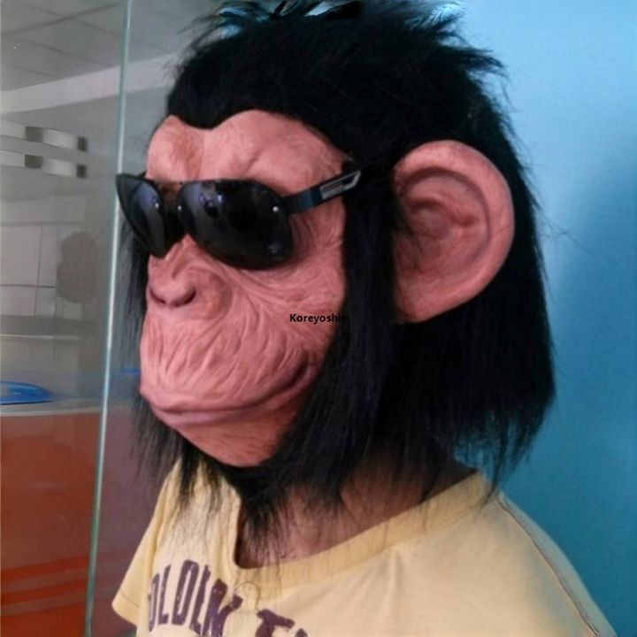 Props:%20Halloween,%20Full%20Face,%20Animal%20Mask,%20Gorilla%20Ape,%20Latex,%20Hairy%20Monkey,%20Black%20Rubber%20Face%20Mask,%20Funny%20Headgear,%20Role%20Play%20-%20Image%202
