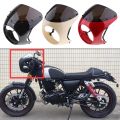Motorcycle Front Headlight Fairing WindScreen Windshield Plastic Universal Cafe Racer Retro Headlight Wind Screen Black. 