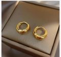 Panchadhatu Golden Hoop Earrings For Men - 1 Pair (Best Gift For Boyfriend And Husband). 