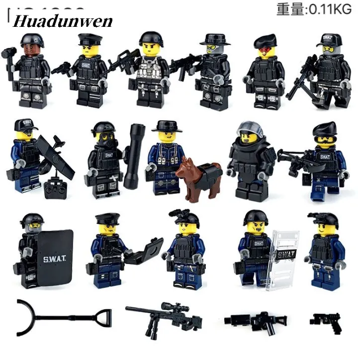 HaohuishopLuxury%20Gift%20Toys%20Army%20Lego%20Education%20Building%20Blocks%20Soldier%20Fifty%20percent%20discount%20Pieces%2016%20Pack%20Mini%20Figures%20SWAT%20Series%20Kids%20Toys%20-%20Image%204