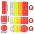 120 Pcs Night Visibility Trailer Reflective Tape Reflector Tape Waterproof for Bikes Clothing Helmet. 