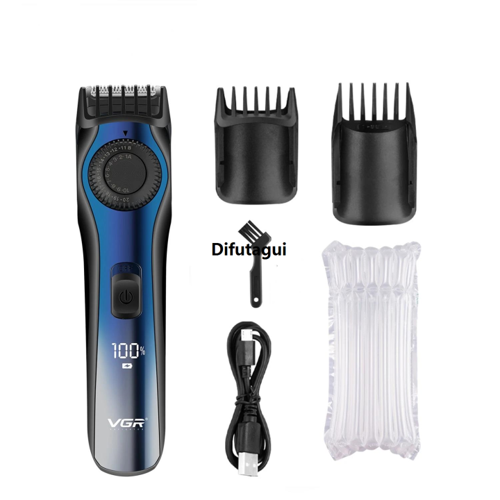 Difutagui VGR Hair Trimmer for Men Adjustable Beard Hair Clipper Rechargeable New Professional Electric Haircut Machine V-080