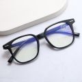 Blue Ray Cut Black Square Frame Glass For Women. 