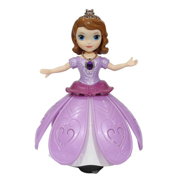 Purple Sofia The First Dancing Doll with Light Projection For Kids