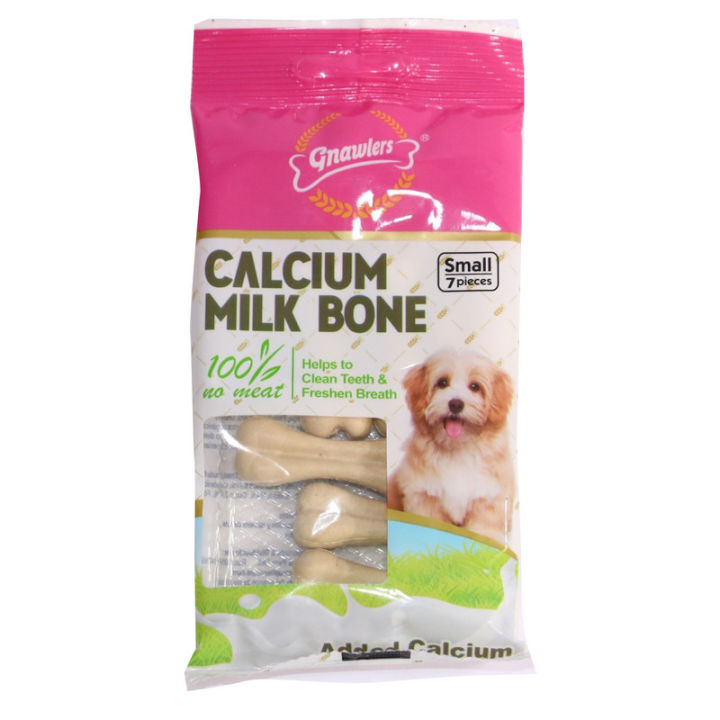 Gnawlers Calcium Milk Bone For Puppies Small Sized-7 Pcs