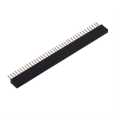 1.27mm 1×40 Pin Female Single Row Header Strip (Pack of 3). 