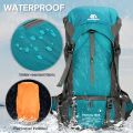 weikani 70L Hiking Backpack Water-resistant Climbing Camping Backpack Travel Daypack with Rain Cover. 