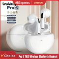 Wenefang Sutuiying Original Air Pro 6 TWS Wireless Bluetooth Headset 5.3 Headphone High Original Quality Mini Earphone with Mic Charging Box for Xiaomi iPhone Earbuds. 