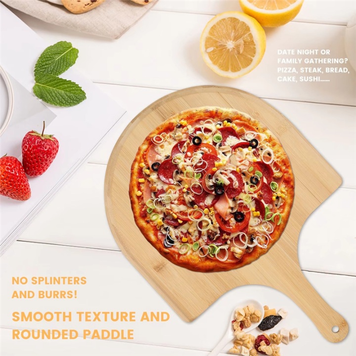 Kqueebee%20Bamboo%20Pizza%20Peel%20Baking%20Tool%20Wooden%20Pizza%20Cutting%20Board%20with%20Comfortable%20Handle%20Pizza%20Peeling%20Cutting%20Board%20-%20Image%204