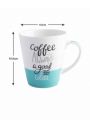 Generic Coffee/ Tea Mug, Coffee Cup Porcelain, Set of 4 Different Coloured Coffee Mugs 360Ml. 