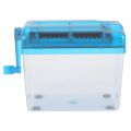 Mini Blue Shredder Crusher Destroyer Paper Documents Cutting Machine. 
