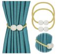 2 Pieces Magnetic Curtain Tiebacks Clips Decorative Rope Ties. 