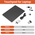 Bluetooth Touchpad Multi-function Gestures Trackpad, Black. 