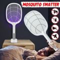 USB Rechargeable Electric Mosquito Swatter Killer Handheld Racket Insect Fly Bug Wasp Fly Swatter Electric Tennis Bat. 