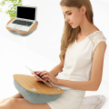 1 PCS Lap Desk with Pillow Cushion Portable Bamboo Laptop Table for 14 Inch Computer Notebook D. 