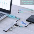 7 in 1 USB C Hub with USB 3.0, USB 2.0 Ports for MacBook Pro Air and More Devices. 