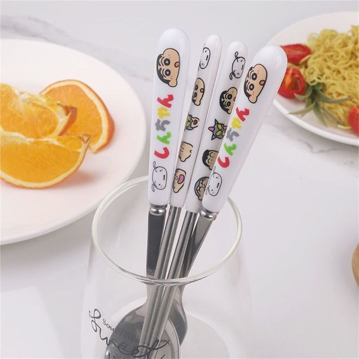 1/3/4Pcs%20Gift%20Cartoon%20Crayon%20Shin-chan%20Cutlery%20Set%20Simplicity%20Portable%20Fork%20And%20Chopsticks%20Set%20Tableware%20-%20Image%206