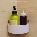 Triangle Shape Plastic Wall Mount Corner Shelf: Shower Caddy Rack For Bathroom And Kitchen Storage-Pieces 2. 