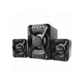Kisonli U-2500Bt Usb 2.1 Portable Computer Speaker With Fm Black. 