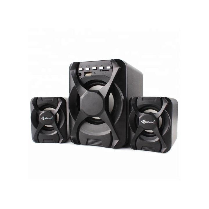 Kisonli%20U-2500Bt%20Usb%202.1%20Portable%20Computer%20Speaker%20With%20Fm%20Black%20-%20Image%203