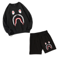 Bape Shark Summer Sweatshirt and Short Combo Unisex Set. 