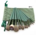 13 pcs Portable Makeup Brush Pack Set-In 2 Colors Pcs Makeup Brush Set With Storage Pouch For Women. 