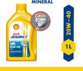 Shell Advance AX5 4T 20W-40 API SL Premium Mineral Motorbike Engine Oil (1 L). 