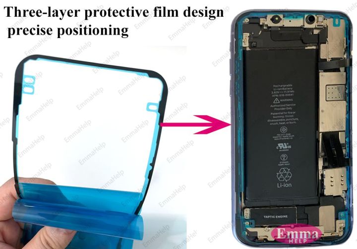 10pcs%20OEM%20Waterproof%20Sticker%20for%20iPhone%2014%2013%2012%2011%2015%20XS%20Pro%20Max%20X%20XR%208%207%20Plus%20Seal%20Adhesive%20Pre-Cut%20LCD%20Screen%20Frame%20Tape%20Glue%20-%20Image%203