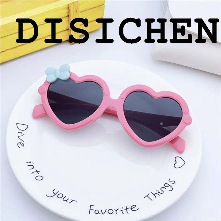 DISICHEN%20Profesional%20New%20Children's%20Love%20Shape%20Sunglasses%20Girls'%20Decorative%20Bow%20Sun%20Glasses%20Cute%20Baby%20Outdoor%20Sunshade%20Eyewear%20UV400%20Oculos%20De%20Sol%20-%20Image%204