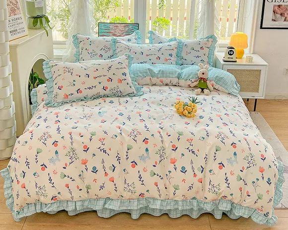 Bed%20Set%20Bedding%20Set%20Four%20Piece%20Set%204%20pcs%20set%20for%20Bedroom%20Bedset%20King%20Size%202m%20Bedroom%20Set%20Blanket%20Cover%20+%20Bedsheet%20+%202%20Pillow%20Covers%20Aloe%20Vera%20Cotton%20Cute%20Floral%20Animal%20Pattern%20Colorful%20Ideal%20for%20gift%20Children%20Girl%20Bedroom%20Set%20Machine%20Washable%20200*230%20-%20Image%206
