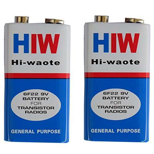 4Pcs. 9V Battery HIW-HW 9V (with Connector) long Life General Purpose Batteries.