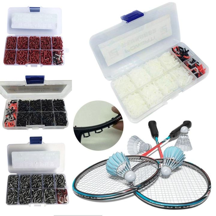 Badminton Racket Thread 1 Box High Quality Thread Nail Single Double Wire Guard Tube String ...