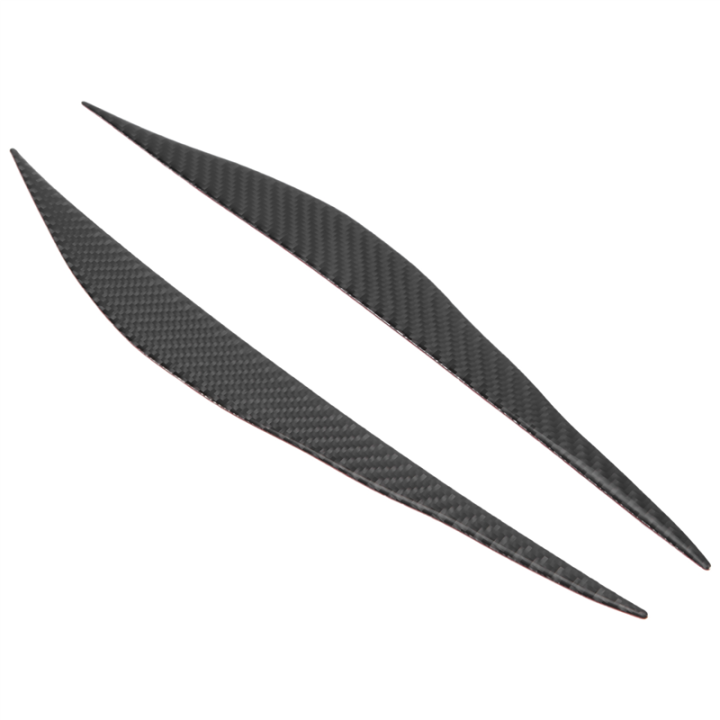 2pcs Carbon Fiber Headlight Eyelid Eyebrow Cover For Honda Accord 1998 - View #7