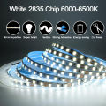 12V 2835 LED Strip Light Warm And White 5 Meter 120LEDs/m LED Tape Light Cuttable, Connectable, Dimmable LED Strips for Profile Light, Indoor, Under Cabinet 1000Lm/M 9.6W/M CRI 90+. 