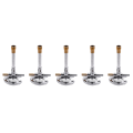 ZOROOM 5Pcs Mini Single Tube Bunsen Burner Gas Light for Liquid Propane Lab Heating Equipment. 