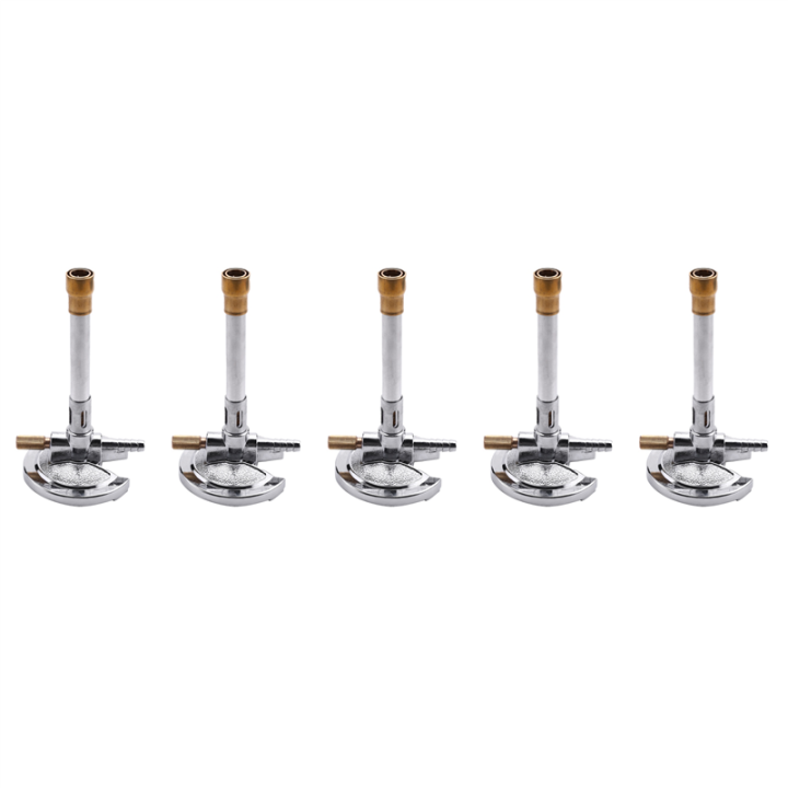 ZOROOM 5Pcs Mini Single Tube Bunsen Burner Gas Light for Liquid Propane Lab Heating Equipment