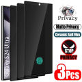 3Pcs Matte Ceramic Privacy Screen Protector for Samsung Galaxy S21 S20 S22 S23 S24 Ultra Note 20 10 S8 S9 S10 Plus Anti Spy Film. 