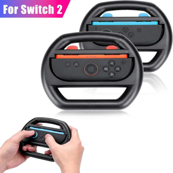2 Pcs/Set Racing Steering Wheels for Nintendo Switch 2 JoyCon ...