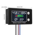 Battery monitor 9V 00V battery capacity voltmeter with LCD display. 