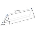 Enterprise Clear Acrylic Name Plate For Table Desk (6 INCH * 2 INCH). 