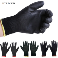 DISICHEN Hot Selling PU Nitrile Safety Coating Nylon Cotton Work Gloves Palm Coated Gloves Mechanic Working Protective Gloves Professional Supplies. 