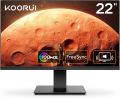 KOORUI S01 Monitor 21.5 Inch Gaming Monitor FHD 1080P/Full HD 100HZ PC Monitor VA Panel LCD Display with Speakers Adpitive sync (HDMI/VGA/VESA Compatible/Audio Terminal). 