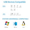 ACASIS U-S-B HDMI KVM स्विच 4K अल्ट्रा HD HDMI स्विचर बक्स र मोनिटर प्रिन्टर किबोर्ड माउस साझेदारीको लागि U-S-B KVM स्प्लिटर. 