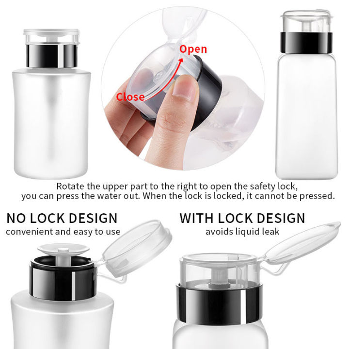 60/150/180/250ml%20Empty%20Pump%20Dispenser%20Liquid%20UV%20Gel%20Polish%20Nail%20Art%20Polish%20Clean%20Bottle%20Polish%20Cleanser%20Remover%20Bottle%20XINYAN%20-%20Image%204