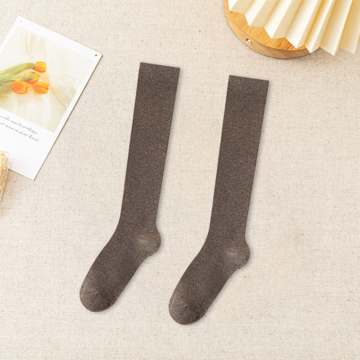 Cosme%20Stockings%20Japanese%20Style%20Women's%20Winter%20Knee-length%20Long%20Socks%20Soft%20Warm%20Anti-slip%20High%20Elasticity%20Favorite%20Soft%20Stretchy%20Socks%20-%20Image%205