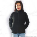 Creative Touch Black Polar Fleece Front Zippered Jacket For Women MJK1076. 