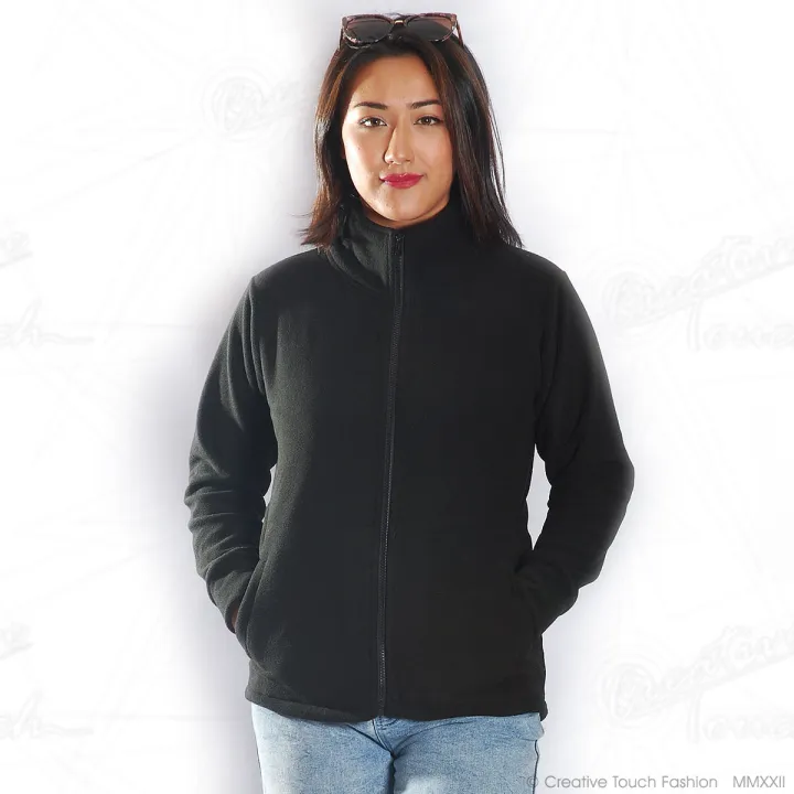 Creative%20Touch%20Black%20Polar%20Fleece%20Front%20Zippered%20Jacket%20For%20Women%20MJK1076%20-%20Image%206