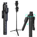 K28 Long Selfie Stick Tripod Stand With LED Light Remote Shutter for Smartphones Detachable Bluetooth Control Remote with Handeld Stabilizer For Smartphones TIKTOK Live. 